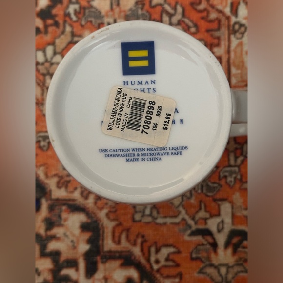 Set Of 4 Brand New W/ Original Tags ‘Love is Love’ Mugs Human Rights Campaign - Picture 10 of 16